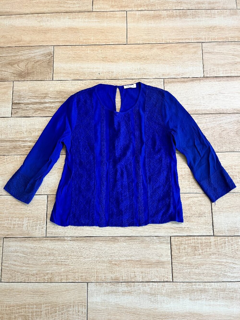 Womens Meadow Rue Navy Blue Blouse - XS